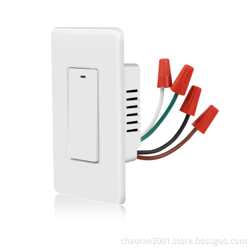 Tuya App Control US Smart Wifi Light Switch With Remote Control Compatible With Alexa Google Home Timing Function Smart Switch